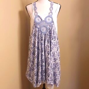 Apricot Women's Dress/Tunic - Blue and White